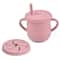 Kids Cup Silicone Food Storage Box Solid Color Baby Sippy Cup Portable Children Snacks Container Fo 0