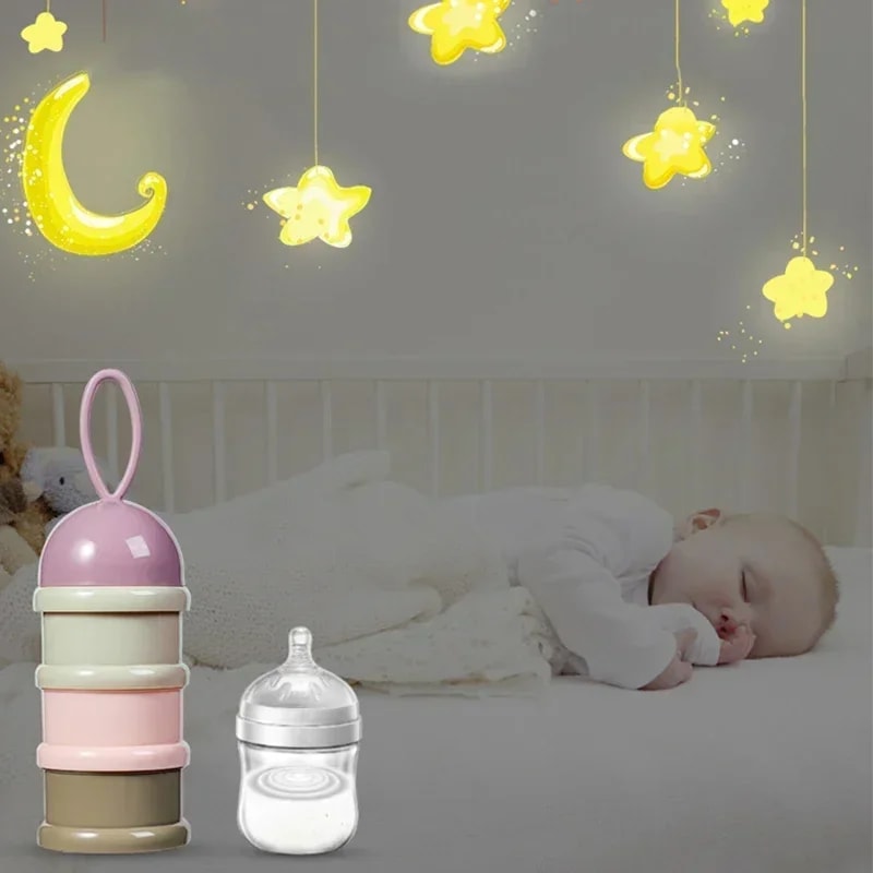 Colored Milk Powder Box Portable Toddler Food Container Convenient Snack Container For Travel Porti 4