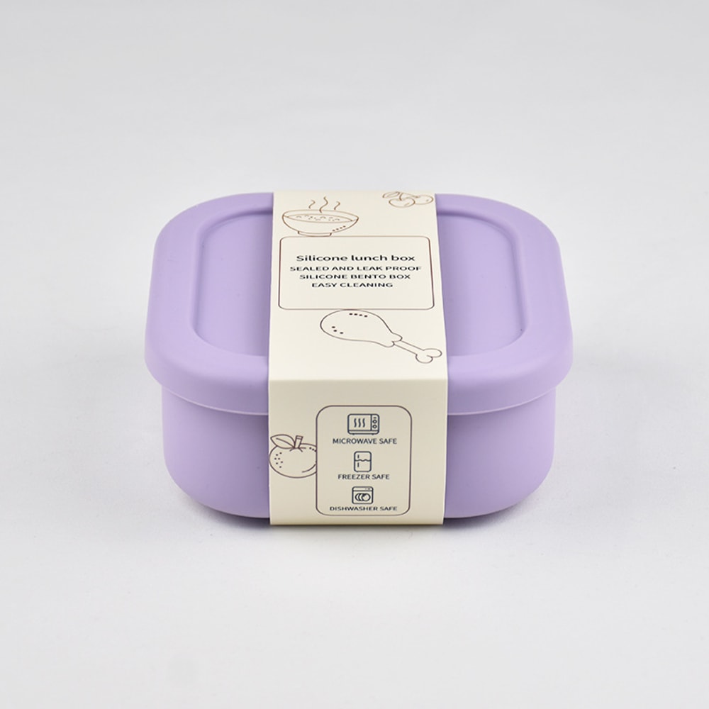 New Sealed Silicone Lunch Box For Outdoor Microwave Oven Safe Summer Food Storage Portable Snack Bo 5