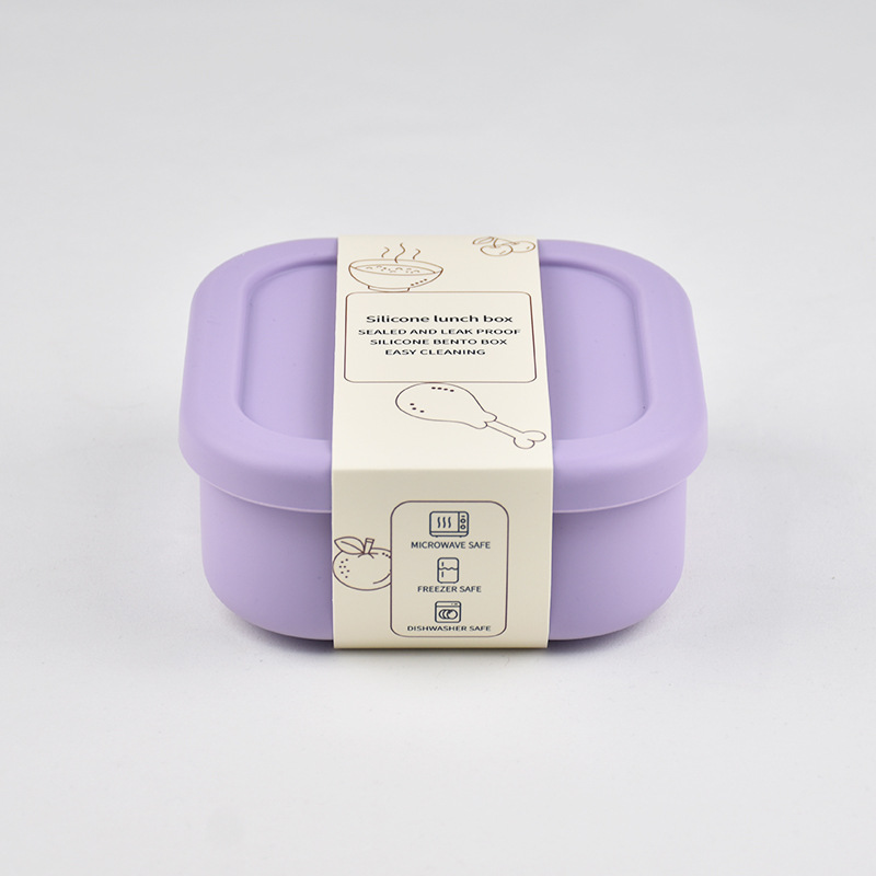 New Sealed Silicone Lunch Box For Outdoor Microwave Oven Safe Summer Food Storage Portable Snack Bo 5