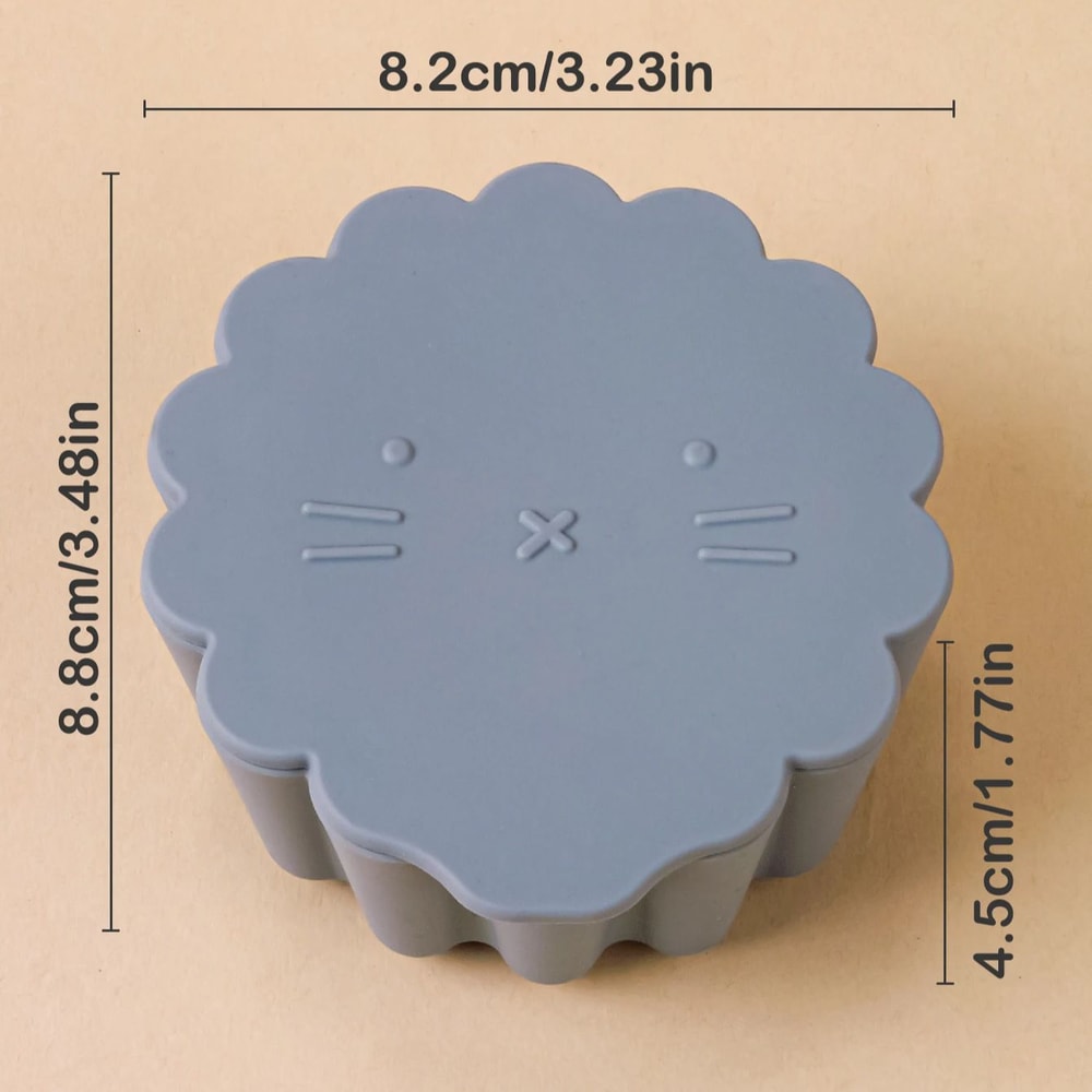 Baby Cartoon Silicone Shape Snack Cup Toddler Portable Food Storage Box Portable Snacks Container 5