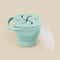 Baby Silicone Snack Cups for Toddlers, Spill Proof Collapsible Snack Containers, Portable Silicone Snack