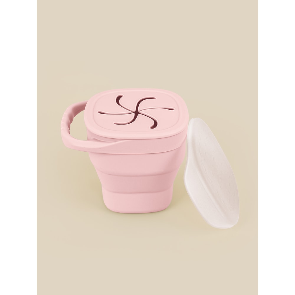 Baby Silicone Snack Cups for Toddlers, Spill Proof Collapsible Snack Containers, Portable Silicone Snack