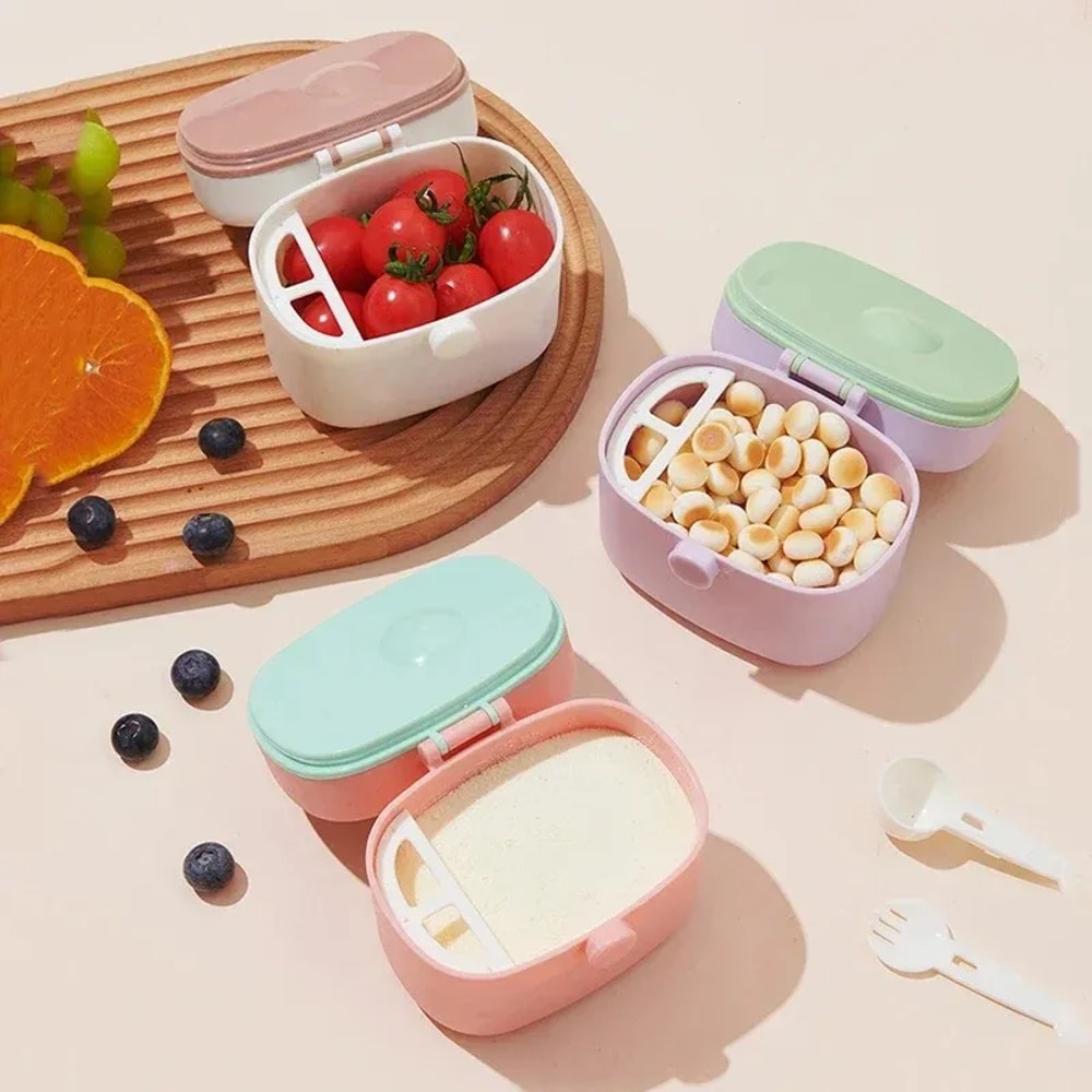 Bee Flower Milk Powder Box Portable Food Storage Container Baby Formula Dispenser Baby Storage Orga 3