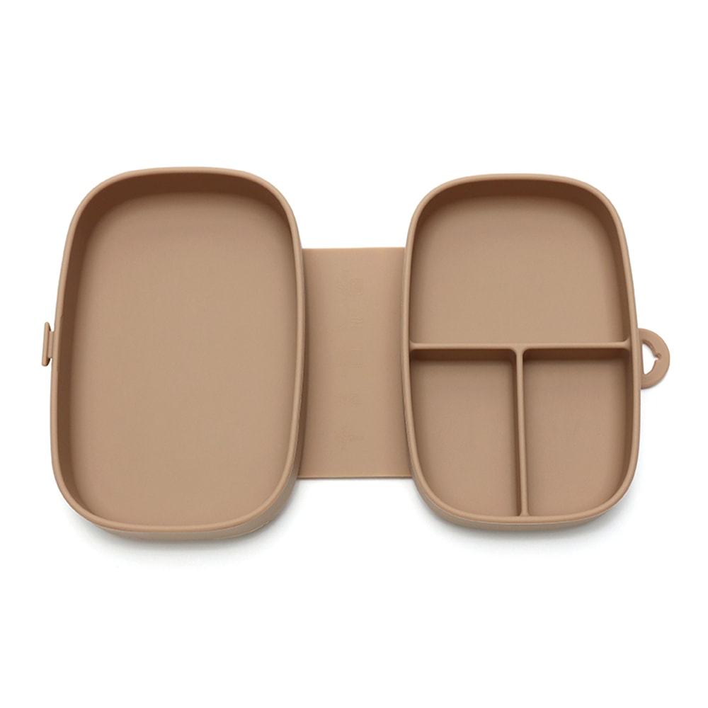 Folding Baby Silicone Food Container LeakProof Toddler Lunch Box Portable Kid Safe Dining Tableware