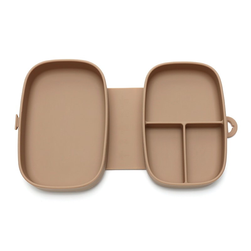 Folding Baby Silicone Food Container LeakProof Toddler Lunch Box Portable Kid Safe Dining Tableware