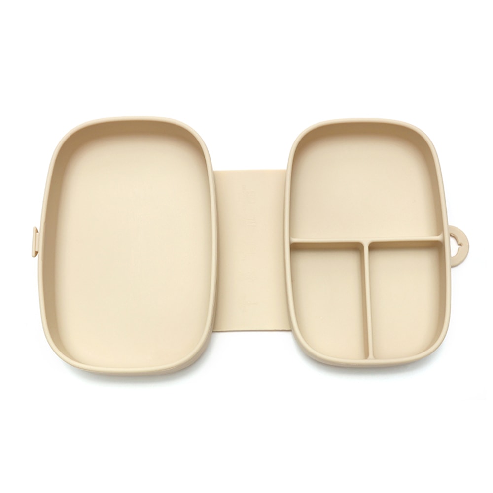 Folding Baby Silicone Food Container LeakProof Toddler Lunch Box Portable Kid Safe Dining Tableware