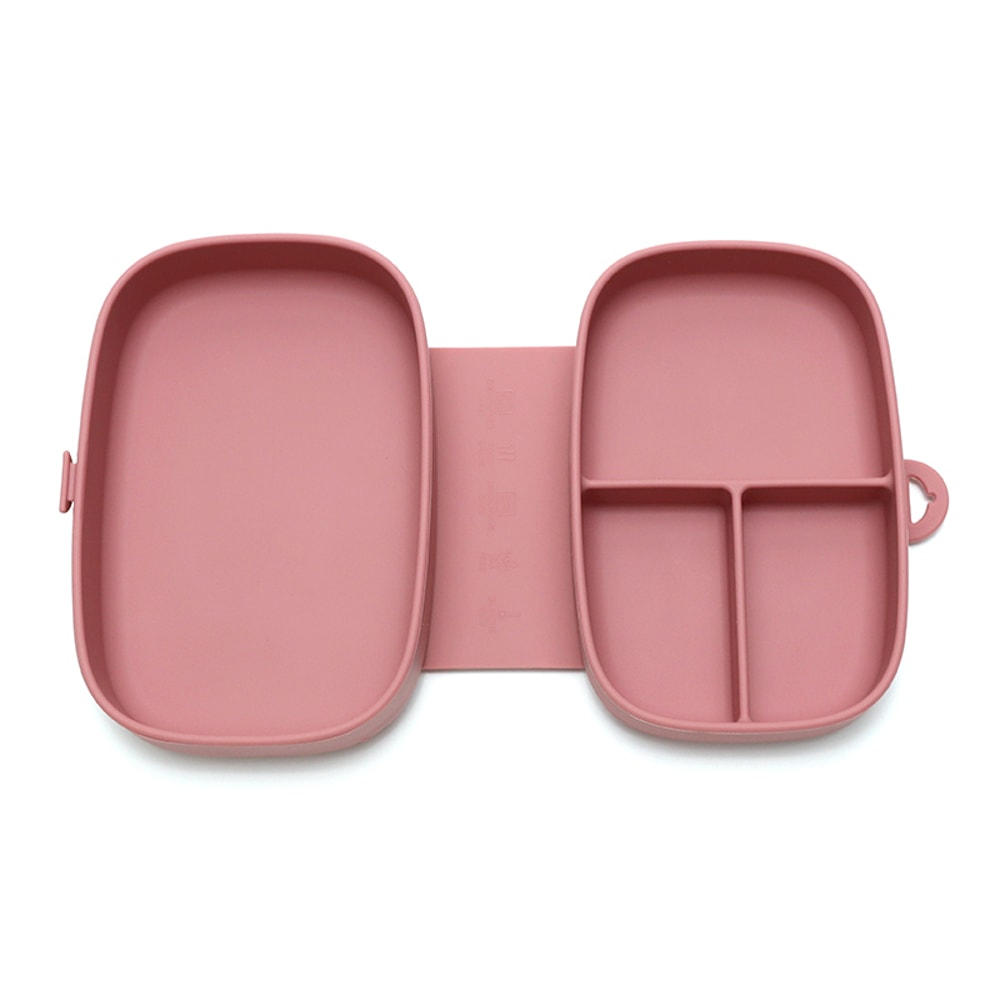 Folding Baby Silicone Food Container LeakProof Toddler Lunch Box Portable Kid Safe Dining Tableware