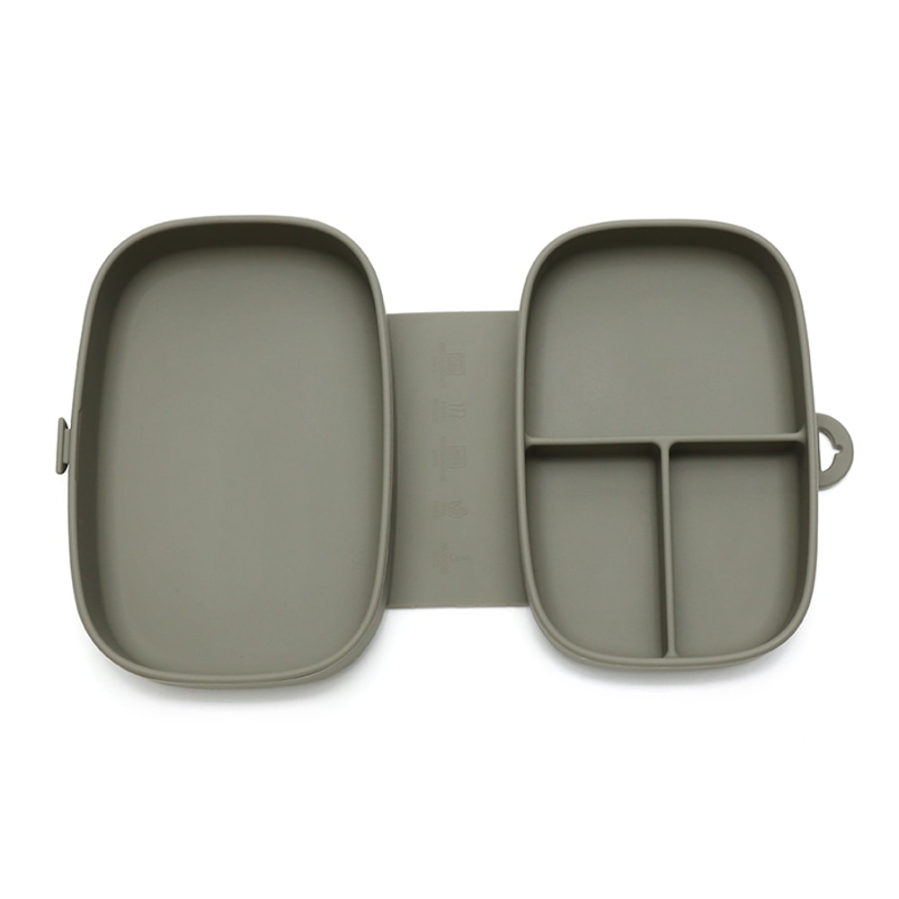 Folding Baby Silicone Food Container LeakProof Toddler Lunch Box Portable Kid Safe Dining Tableware