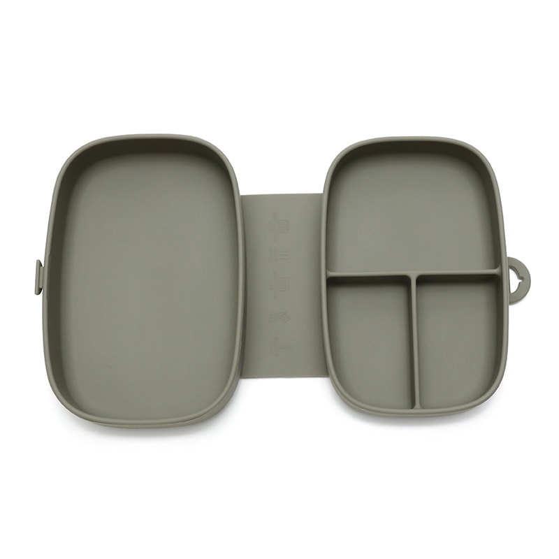 Folding Baby Silicone Food Container LeakProof Toddler Lunch Box Portable Kid Safe Dining Tableware