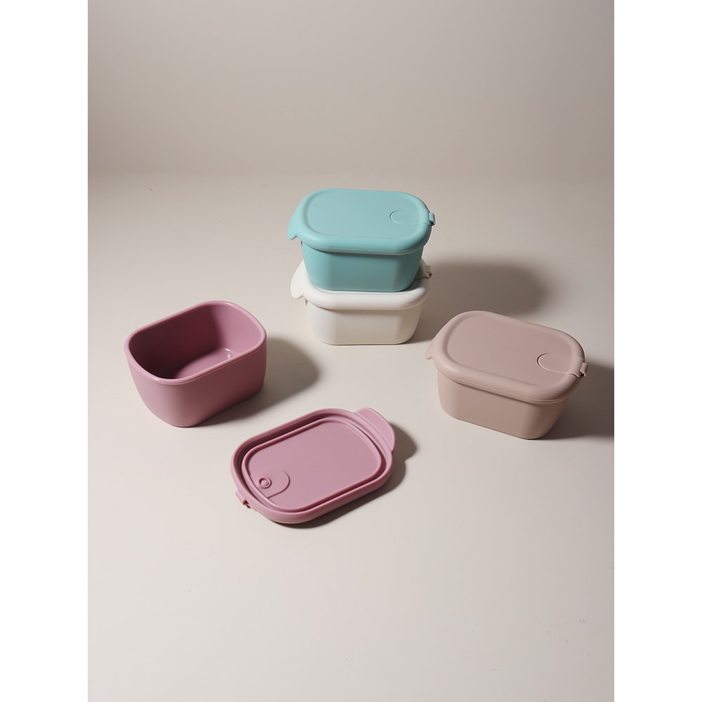 Food Grade Silicone Baby Food Storage Container LeakProof Snack Box Durable Lunch Box For Kids 0