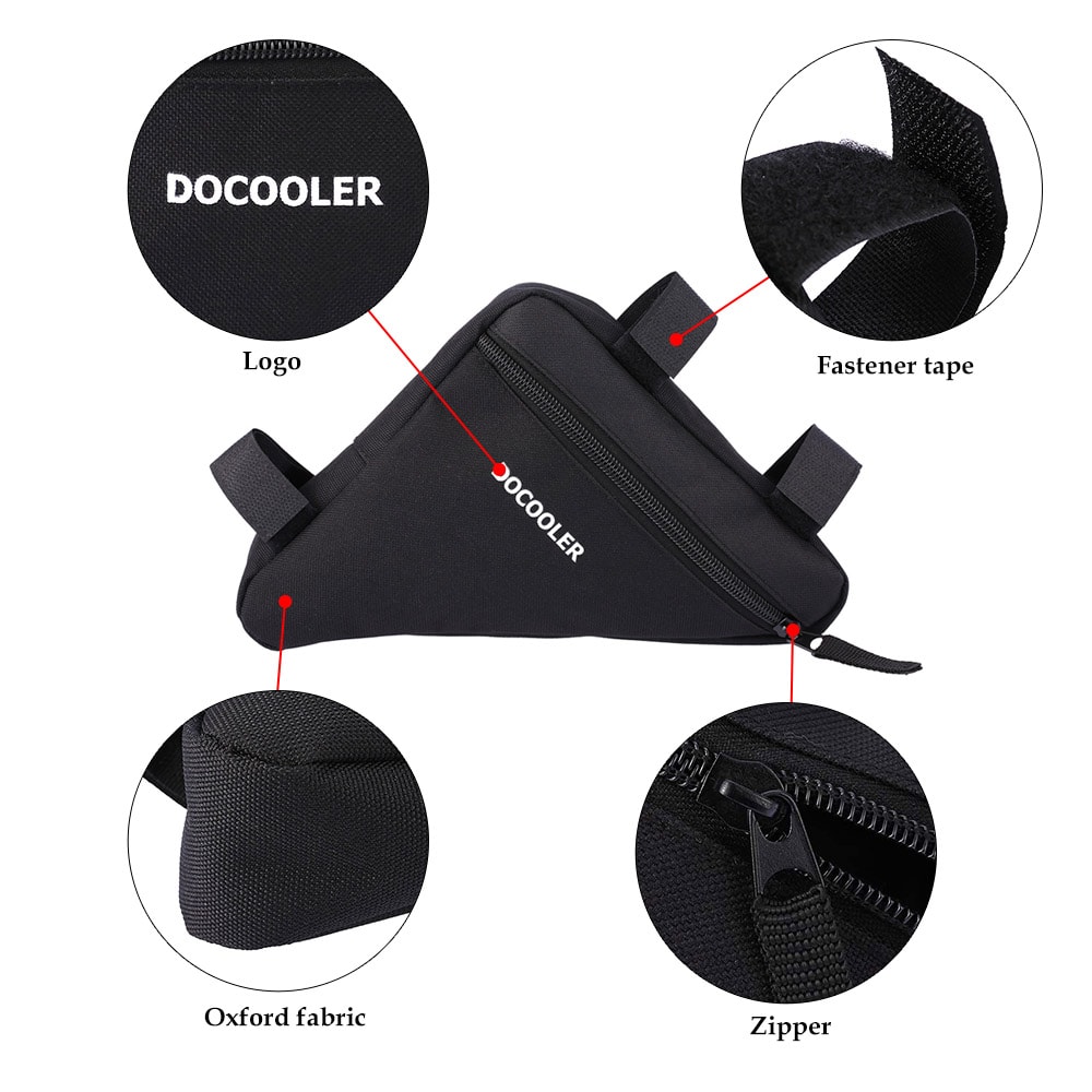 Triangle Cycling Bag Bike Bicycle Front Saddle Tube Frame Pouch Bag Holder Outdoor Bag Accessories 3