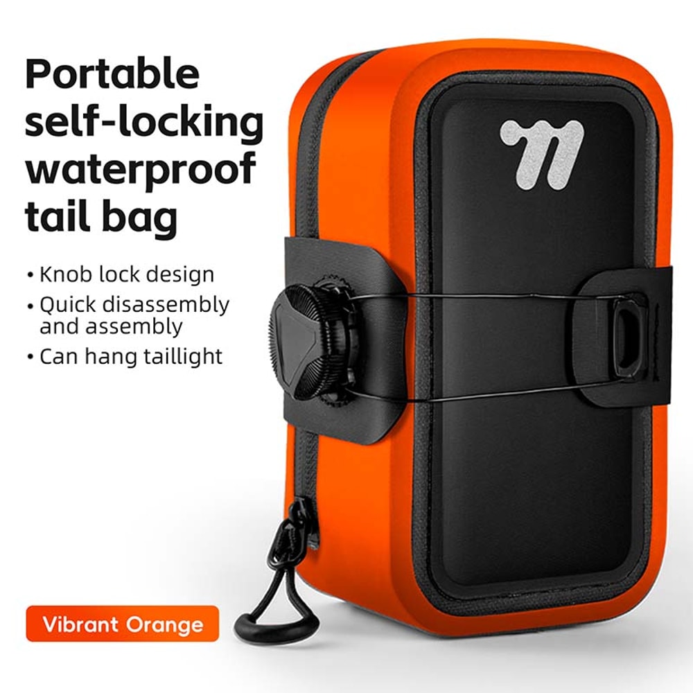 Bicycle Saddle Bag Waterproof WearResistant Mini Bike Accessory Rotating Lacing Buckle Seamless Des 8