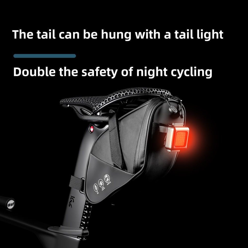 Bike Saddle Bag Waterproof Rear Under Seat Storage Bag Water Bottle Pocket Cycling Pouch For MTB Mo 3