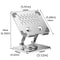 Rotation Tablet Stand Adjustable Tablet Holder AntiSlip Metal Bracket Fold Able Heat Dissipation 4