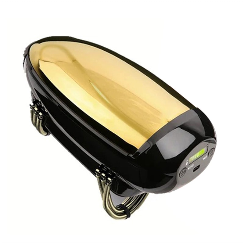 Men Barberology Massager, Professional Cordless Handheld Metal Massager, USB Charge Head Massage with Massage modes