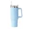 Insulated Tumbler With Handle And Straw Double Wall Thermal Iced Travel Mug Car And Outdoor Use 10