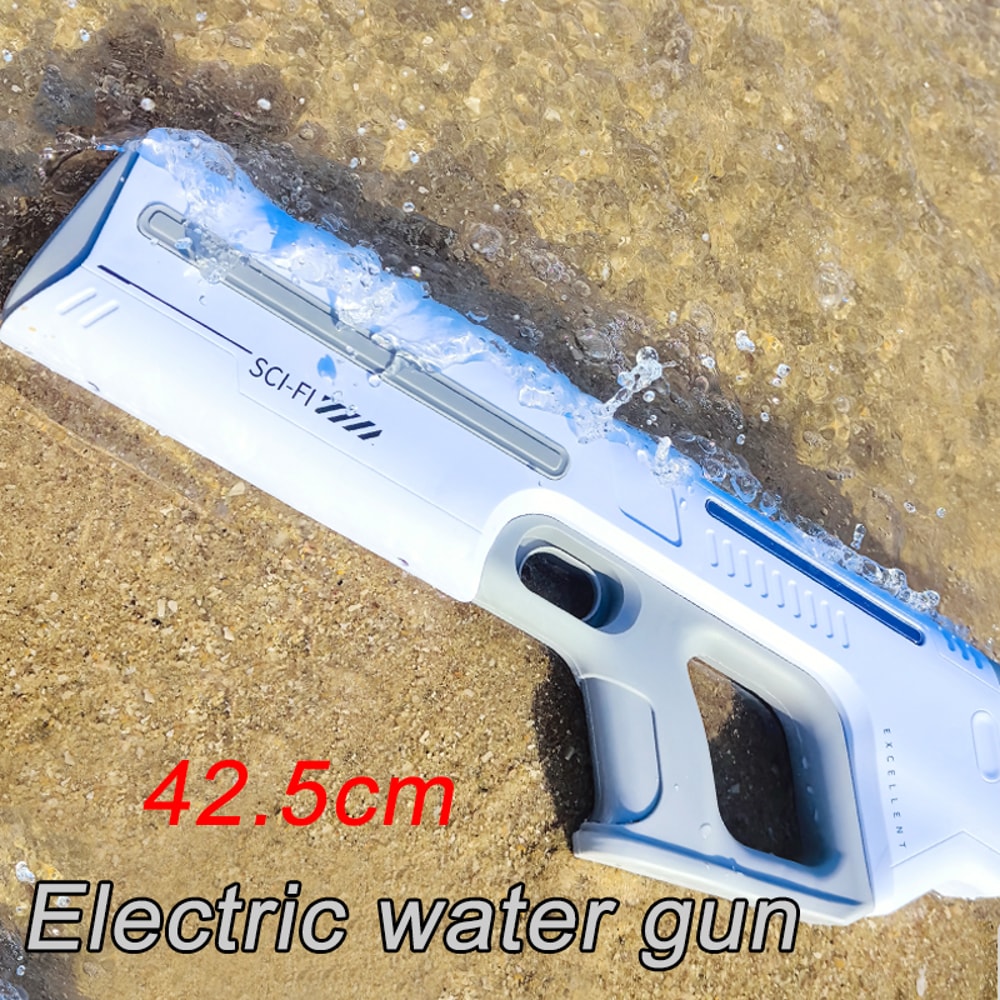 Summer Electric Water Guns, Automatic Water Suction Water Blasters, Powerful Squirt Outdoor Beach Toy Gift for Boys