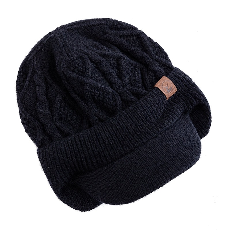 Hot Sale Unisex Winter Hat Plush Fur Lined Warm Ear Flap Cap Soft Beanie Outdoor Thick Ski Knitted 1