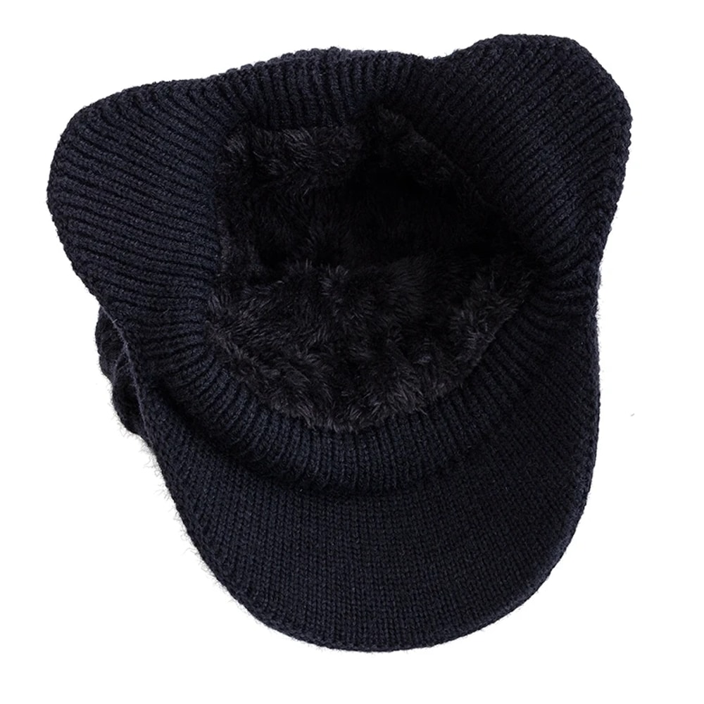 Hot Sale Unisex Winter Hat Plush Fur Lined Warm Ear Flap Cap Soft Beanie Outdoor Thick Ski Knitted 3