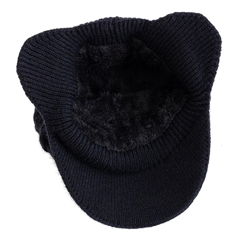 Hot Sale Unisex Winter Hat Plush Fur Lined Warm Ear Flap Cap Soft Beanie Outdoor Thick Ski Knitted 3