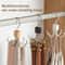 Rotating Storage Hanger With Hooks Enhanced Belt And Scarf Rack Wooden Wardrobe Organizer 3