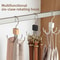 Rotating Storage Hanger With Hooks Enhanced Belt And Scarf Rack Wooden Wardrobe Organizer 3