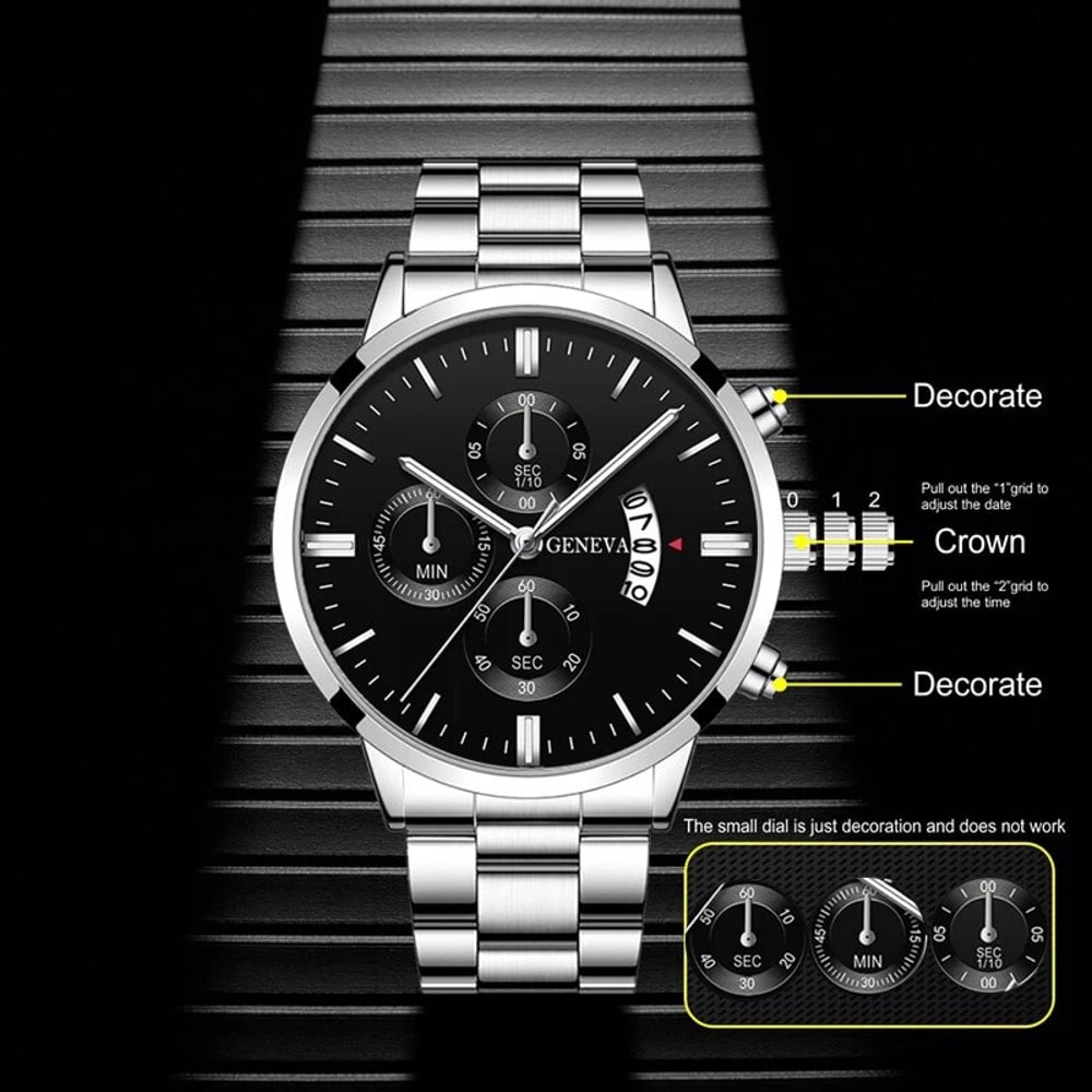 Fashion Men Watch Luxury Quartz Wrist Watch, Business Watches Man Clock, Male Bracelet Wrist watch