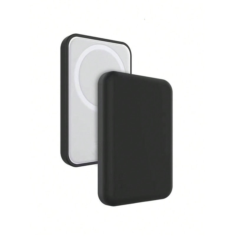 Black Charging Case Protector, Compatible with Apple's Original Mag Safe Wireless Power Bank, Durable Cover