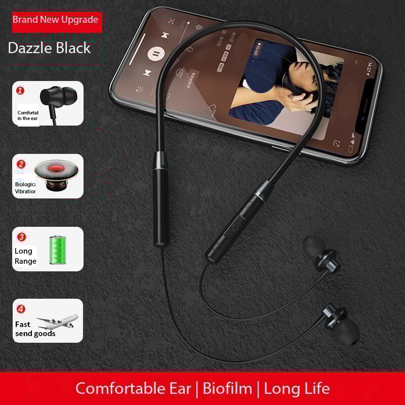 Neckband Wireless Sports Headset, Compatible With All Mobile Phones, Suitable For Students, Boys And Girls