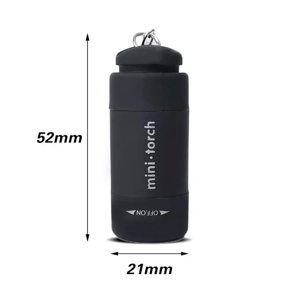 LED Micro Pocket Flashlight Portable USB Rechargeable Waterproof Key Chain Flashlight For Home 2