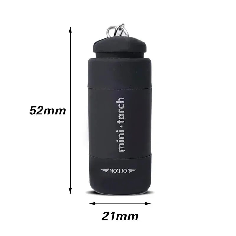 LED Micro Pocket Flashlight Portable USB Rechargeable Waterproof Key Chain Flashlight For Home 2