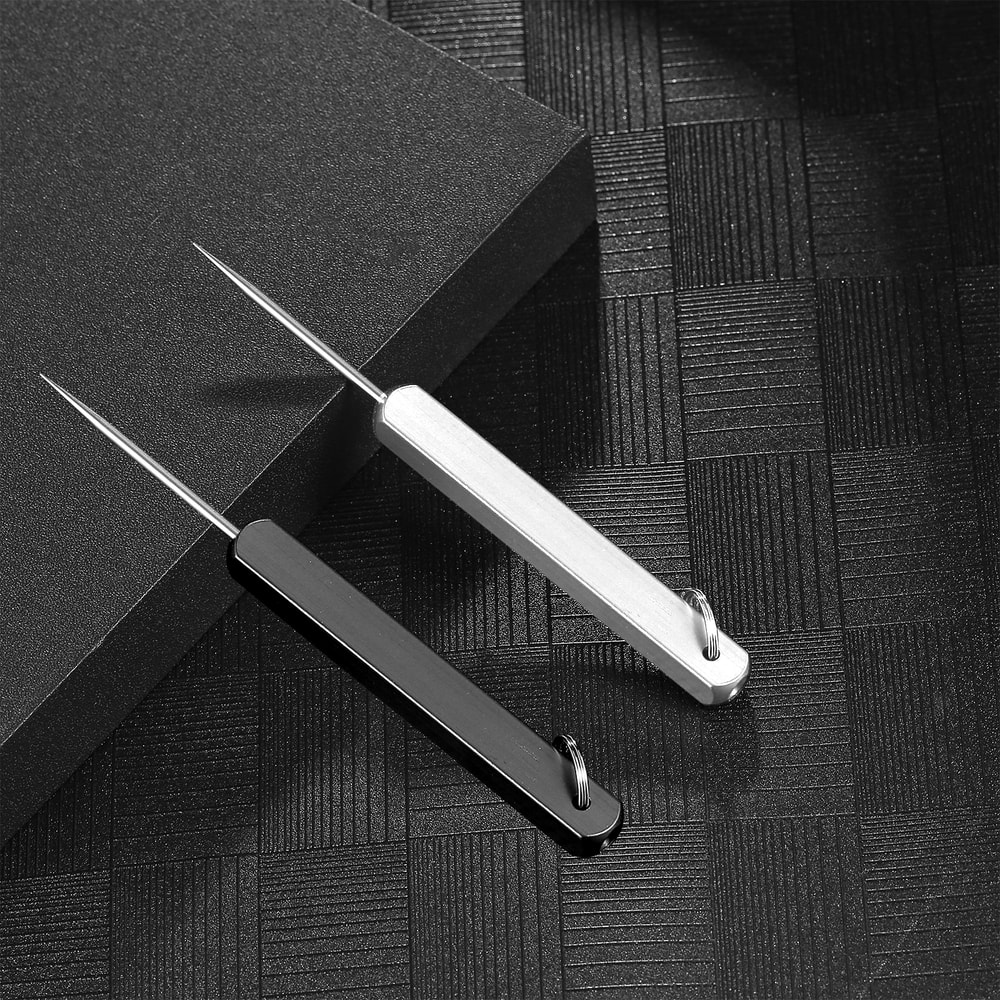 Portable Titanium Toothpicks, Pocket Toothpick Metal Holder, High Quality Toothpick for Outdoor, Picnic