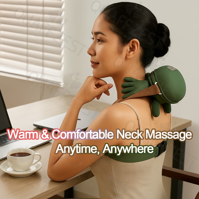 Electric Neck And Shoulder Muscle Massager Wireless Shoulder And Back Kneading Massage Shawl Neck R