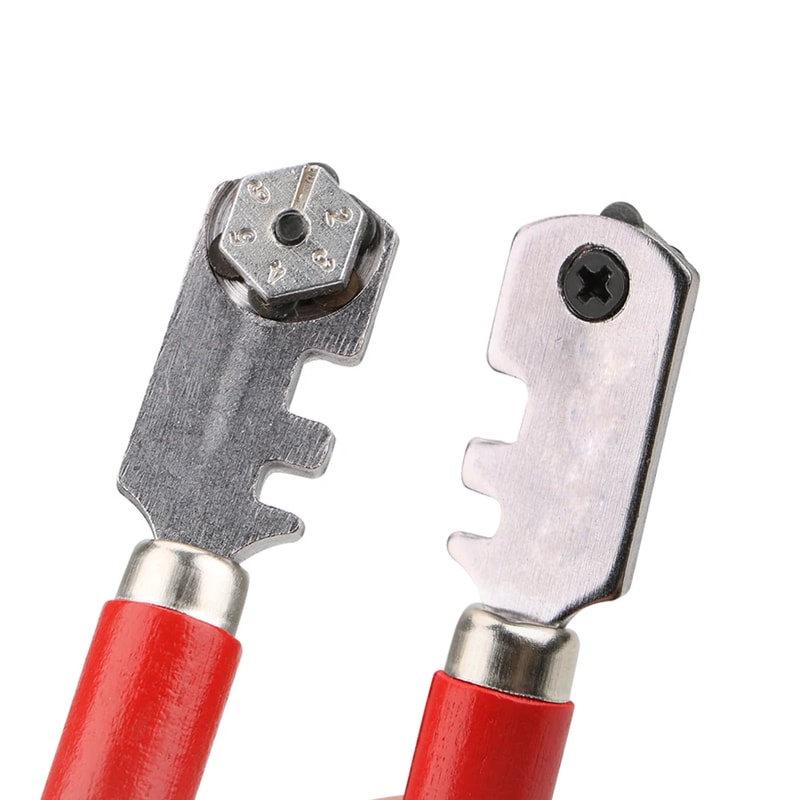 Professional Glass Tile Cutter, Window Craft Wooden Handle,, Diamond Tipped Portable Glass Cutter Tool