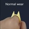 Outdoor Equipment Men Women Defend Yourself Finger Tiger Wolf Proof Weapon Trigger Finger Cat Earri 4