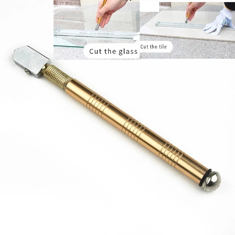 Easy to Use and Carry Glass Cutter, Diamond Cutter, Anti-Skid Handle Cutting Tool for Glass, Diamonds, and Mineral