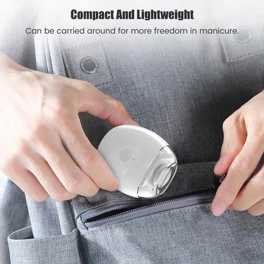 Electric Nail Clipper Cutter LED Light Automatic Nail Grinder Trimmer For Baby And Adult Mini Manic 4