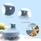 Silicone Hair Wash Brush Wheat Straw Hair Scalp Scratching Comb Silicone Head Brush Stop Itch Haird 3
