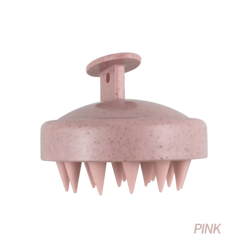 Silicone Hair Wash Brush Wheat Straw Hair Scalp Scratching Comb Silicone Head Brush Stop Itch Haird 8