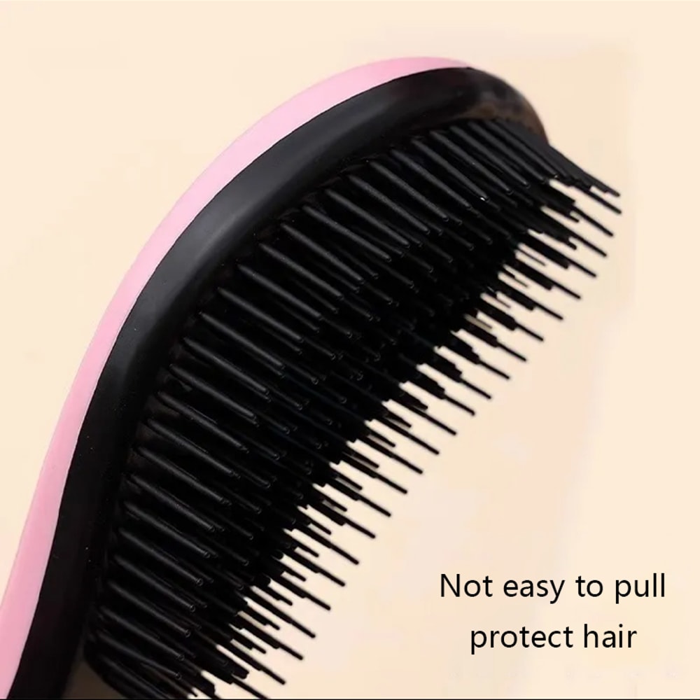 Mango Smooth Hair Comb Brush, Professional Paddle Detangling Brush for Curly, Thick Hair, Wet & Dry Use