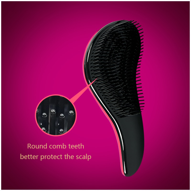 Mango Smooth Hair Comb Brush, Professional Paddle Detangling Brush for Curly, Thick Hair, Wet & Dry Use