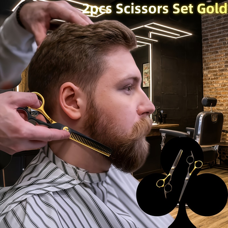 Hair Scissors Set Special FlatTooth Magic Scissors For Home Use Trim Bangs By Oneself 1