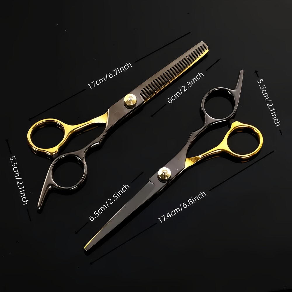 Hair Scissors Set Special FlatTooth Magic Scissors For Home Use Trim Bangs By Oneself 3