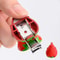 Folding Nail Clippers, High-End Nail Clippers with Fruits Strawberries Design, Portable Manicure Tools Key Fob