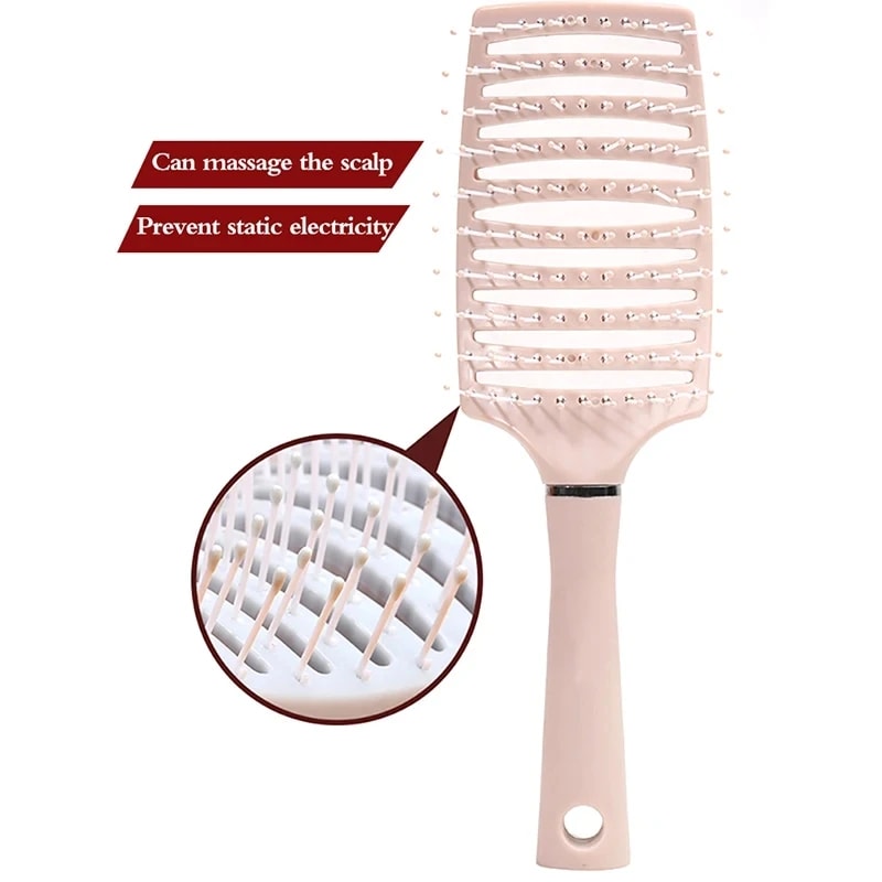 Hair Brush, Air Cushion Comb for Fluffy, Anti-Hair Loss Massage, Best for All Hair Types, Long, Thick, Thin, Curly