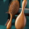 Luxurious Sandalwood Air Cushion Comb, Fine-Toothed Scalp Massaging Hairbrush, All Hair Types