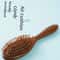 Luxurious Sandalwood Air Cushion Comb, Fine-Toothed Scalp Massaging Hairbrush, All Hair Types