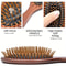 Luxurious Sandalwood Air Cushion Comb, Fine-Toothed Scalp Massaging Hairbrush, All Hair Types