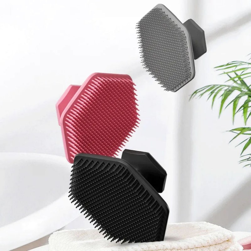 Facial Cleaning Brush Scrubber Silicone Miniature Face Cleaner, Deep Clean Shave, Massage Face Scrub Brush for Men